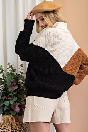 Block Design Sweater