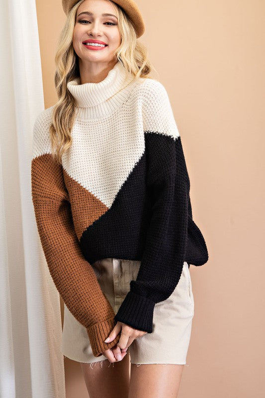 Block Design Sweater