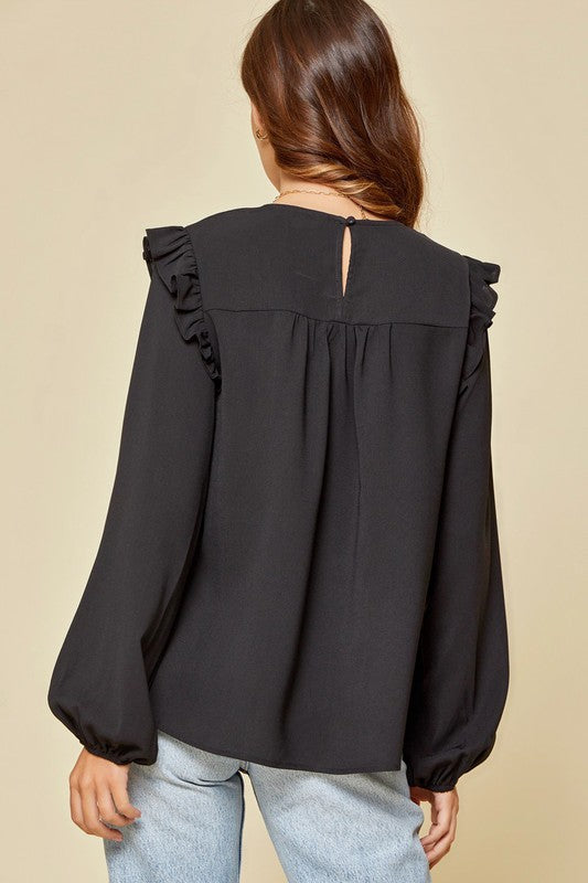 Ruffle Detail Blouse