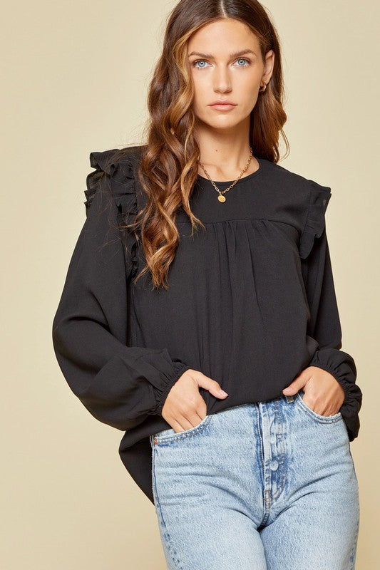 Ruffle Detail Blouse