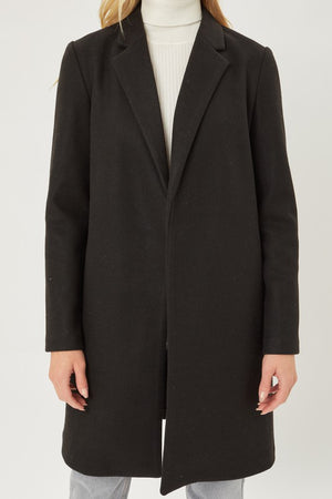 Black Fleece Long Line Coat