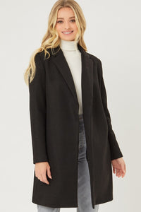 Black Fleece Long Line Coat