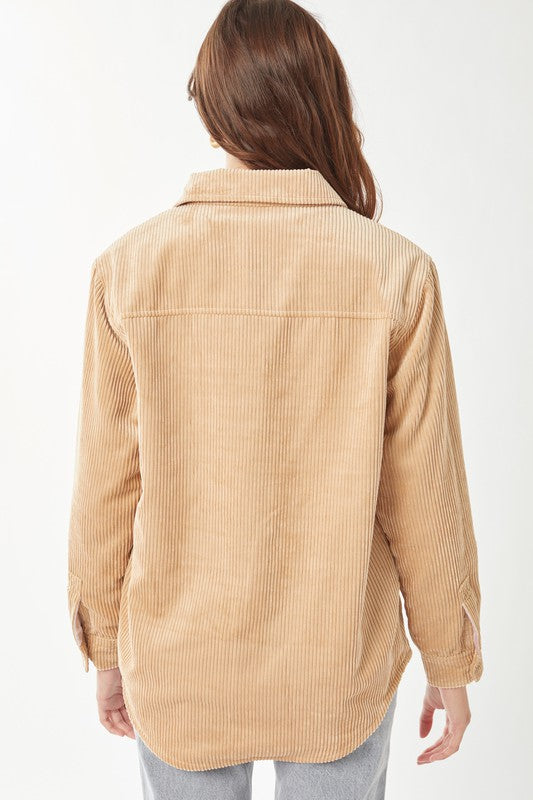 Camel Reversible Corduroy Jacket