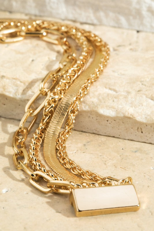 Multi Strand Chain Bracelet
