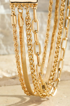 Multi Strand Chain Bracelet
