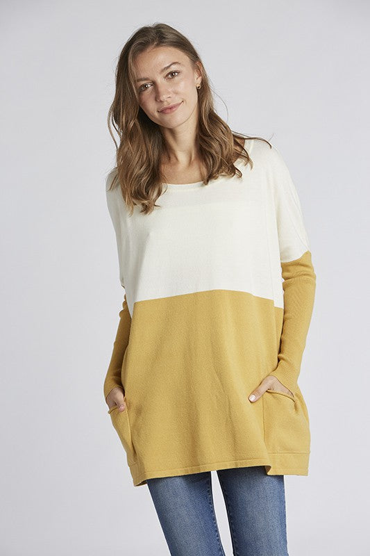 Citrus Block Oversized Tunic.