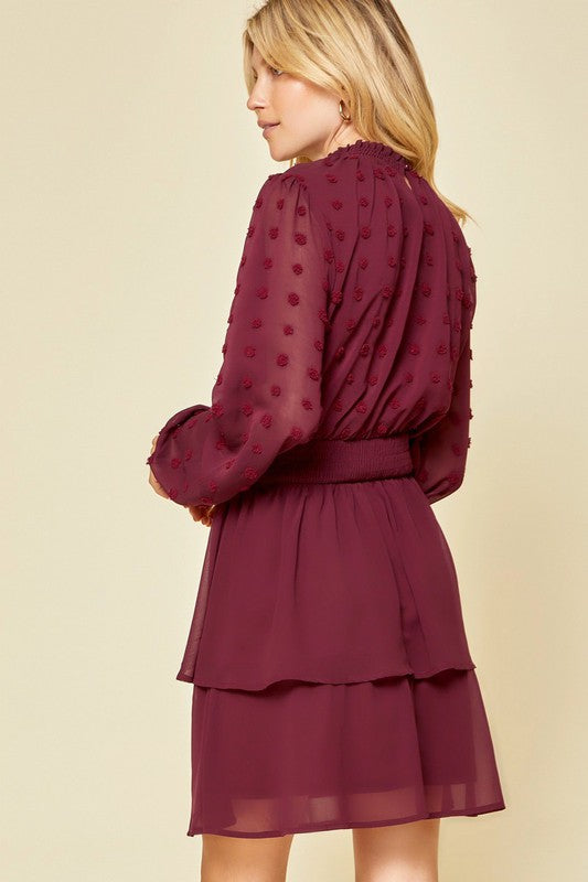 Mykayla Dress (Burgundy)