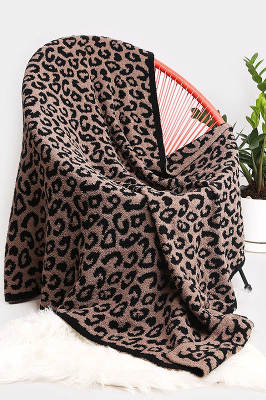 Coffee Leopard Blanket