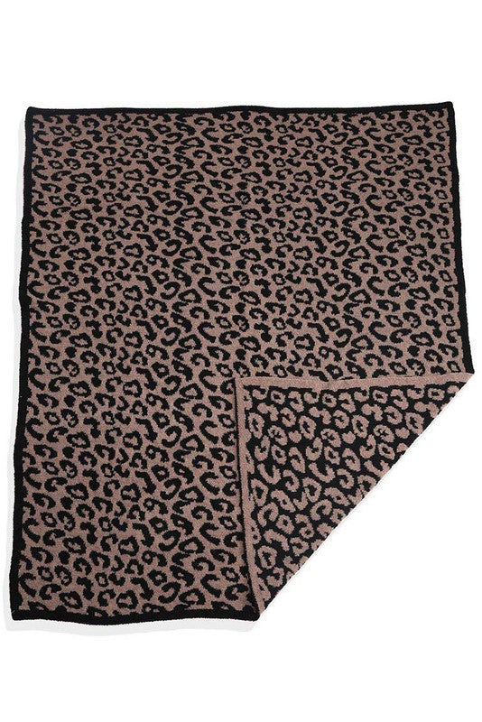 Coffee Leopard Blanket