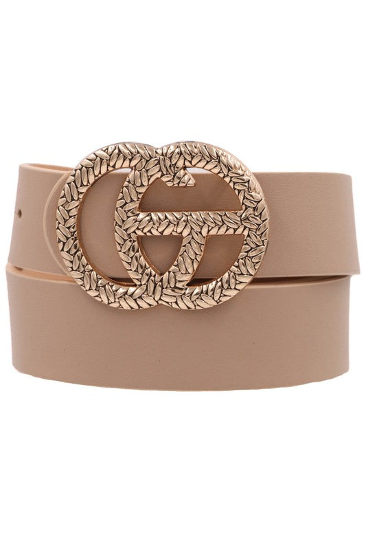 Mixed Metal Belt (Taupe)