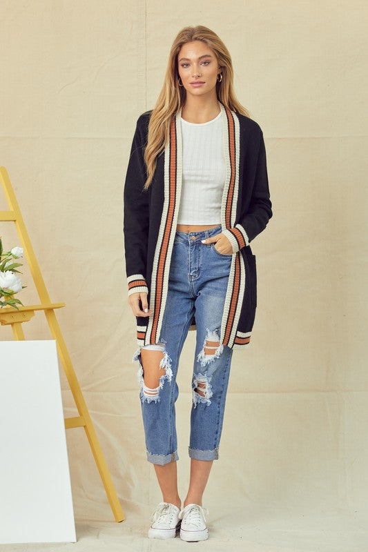 Varsity Sweater Cardigan