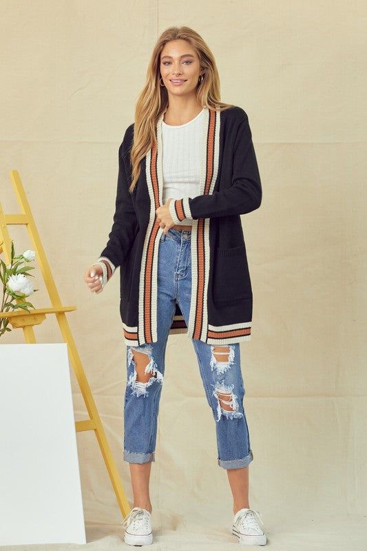 Varsity Sweater Cardigan