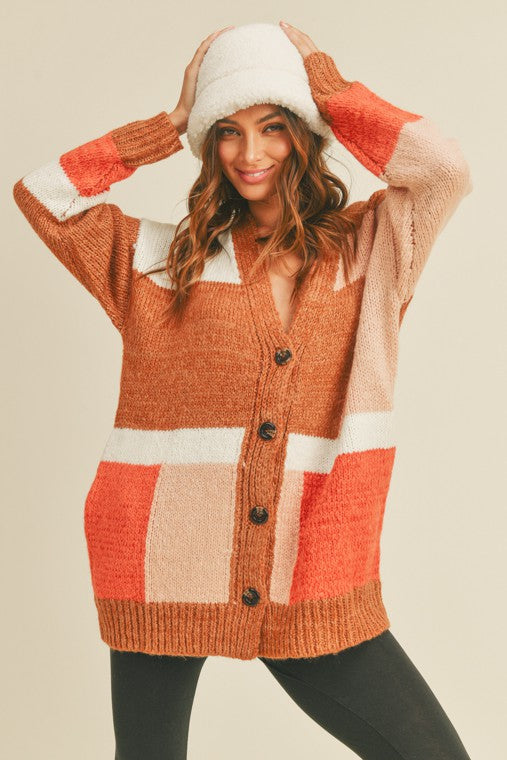 Colorblock Cardigan