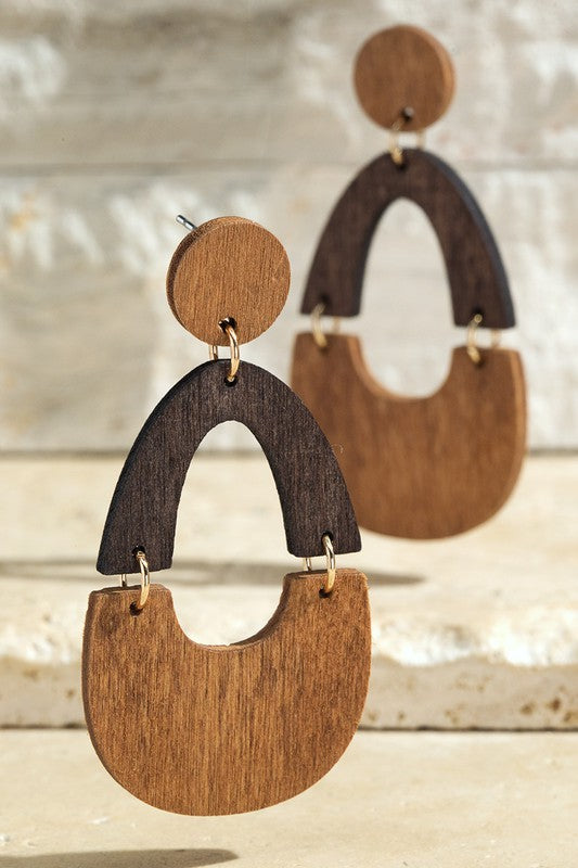 Espresso Wood Earrings