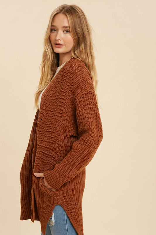 Cozy Knit Cardigan (Camel)