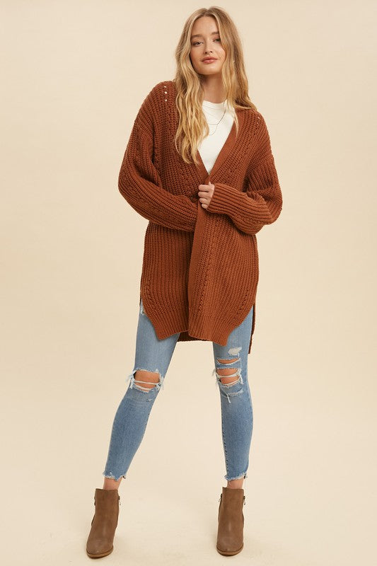 Cozy Knit Cardigan (Camel)