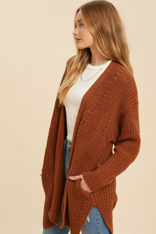 Cozy Knit Cardigan (Camel)