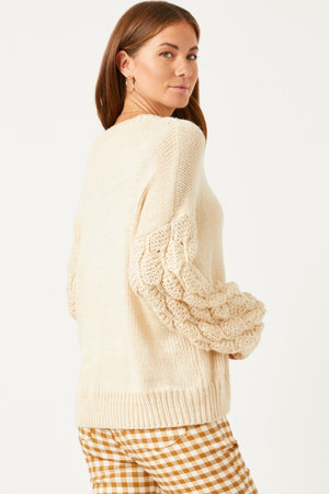 Texture Sleeve Sweater