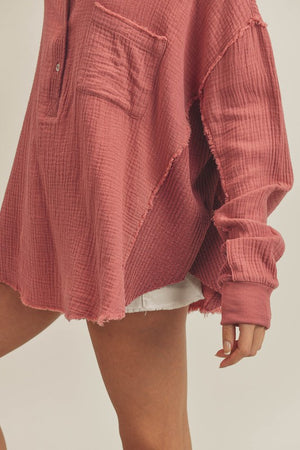 Marjorie Top (Dark Mauve)