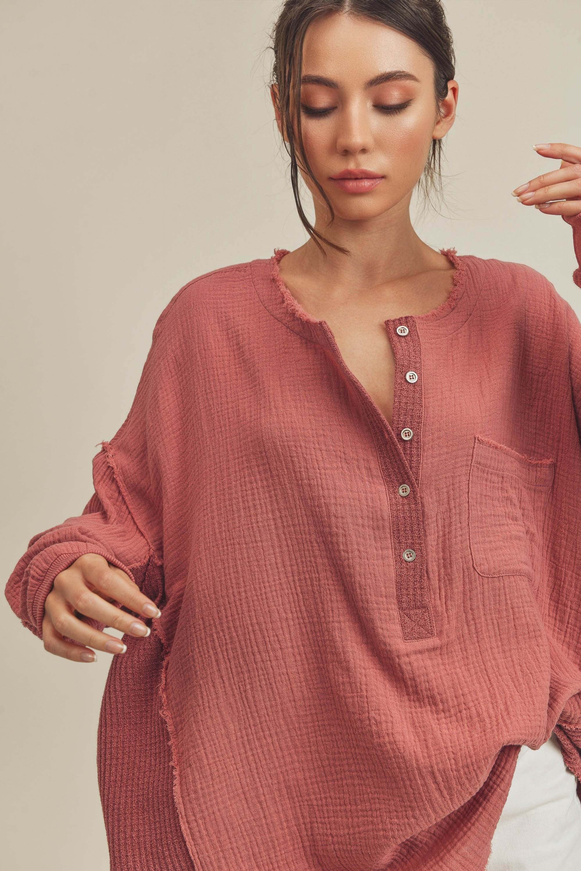 Marjorie Top (Dark Mauve)