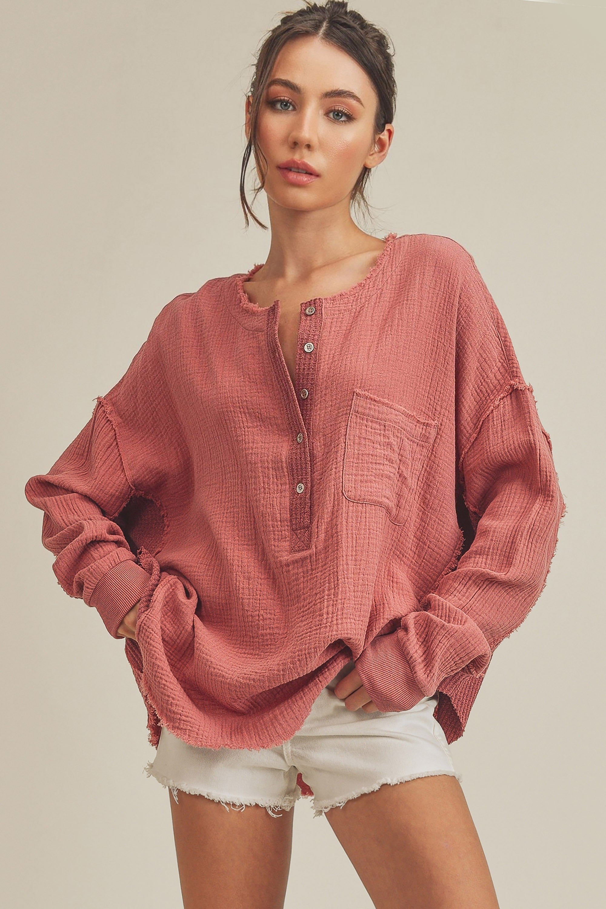 Marjorie Top (Dark Mauve)