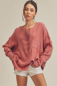 Marjorie Top (Dark Mauve)