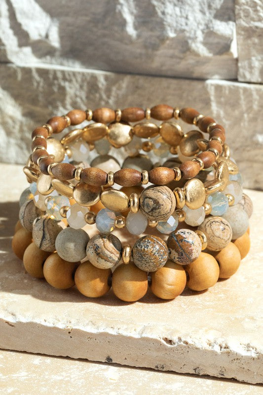 Natural Stone Bracelet Set