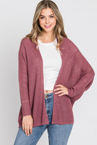 Orchid Open Cardigan