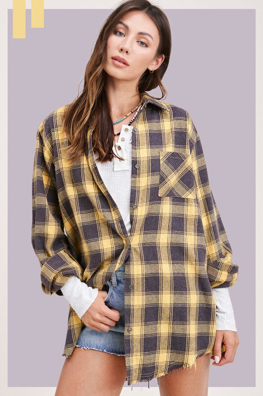 Butterscotch Plaid Shirt