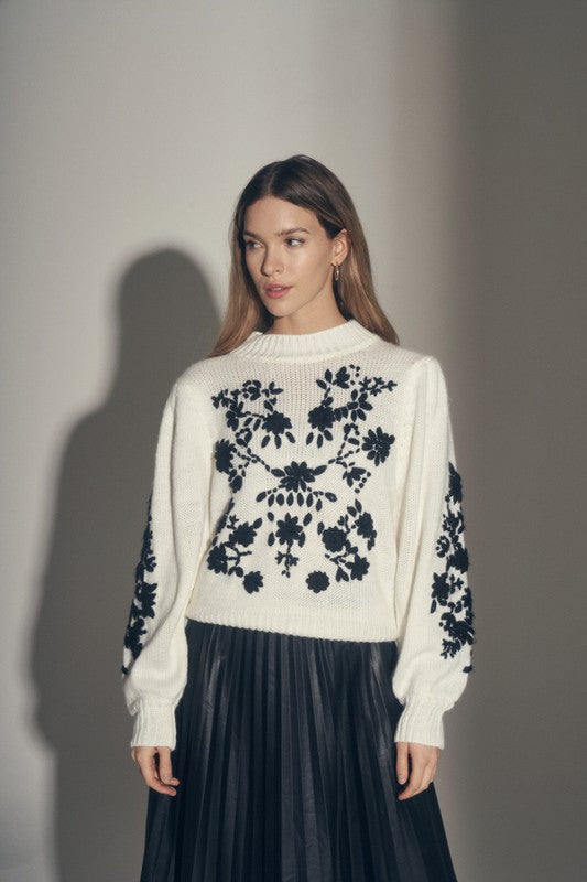 Hand Embroidered Sweater
