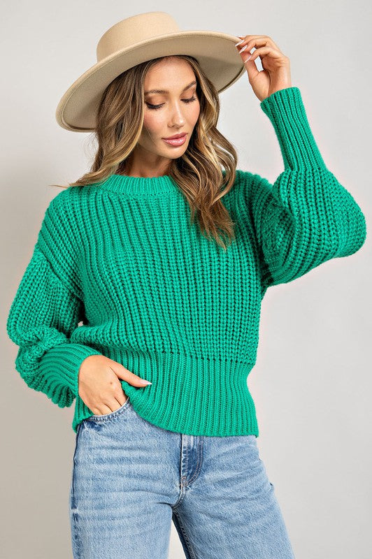 Kelly Balloon Sleeve Sweater