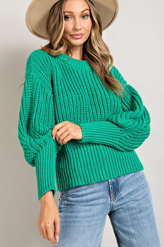Kelly Balloon Sleeve Sweater