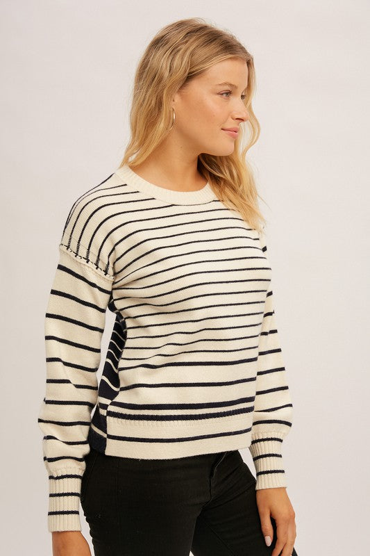 Stripe Navy Sweater