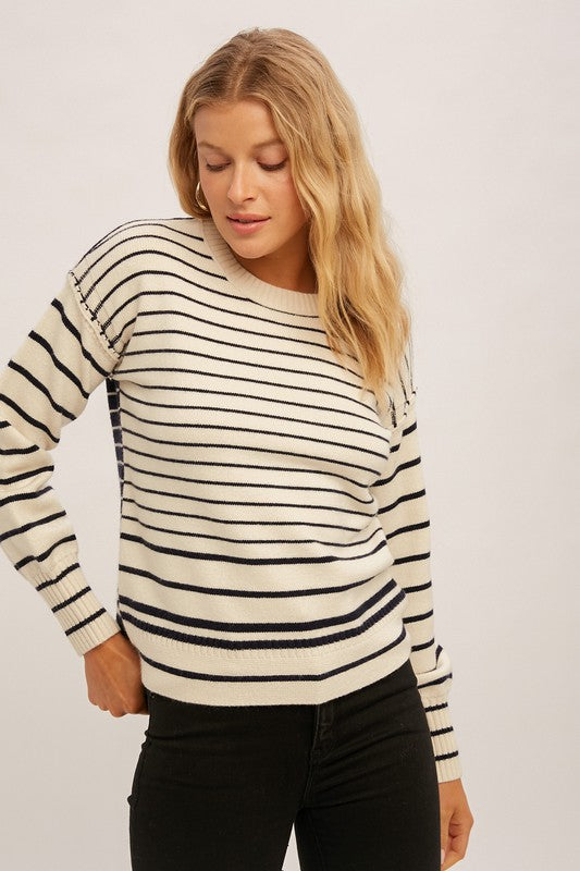 Stripe Navy Sweater