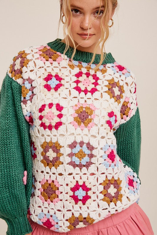 Handmade Crochet Knit Sweater