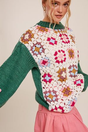 Handmade Crochet Knit Sweater