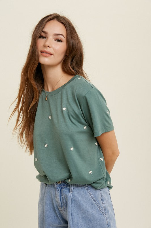 Star Embroider Top