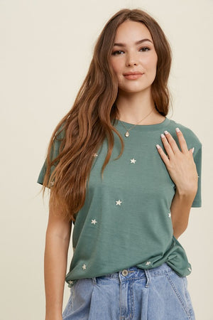 Star Embroider Top