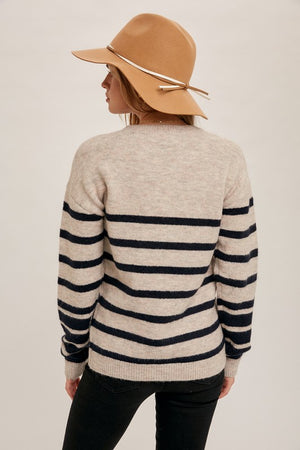 Stripe Mix Sweater – Twelve Oak Boutique