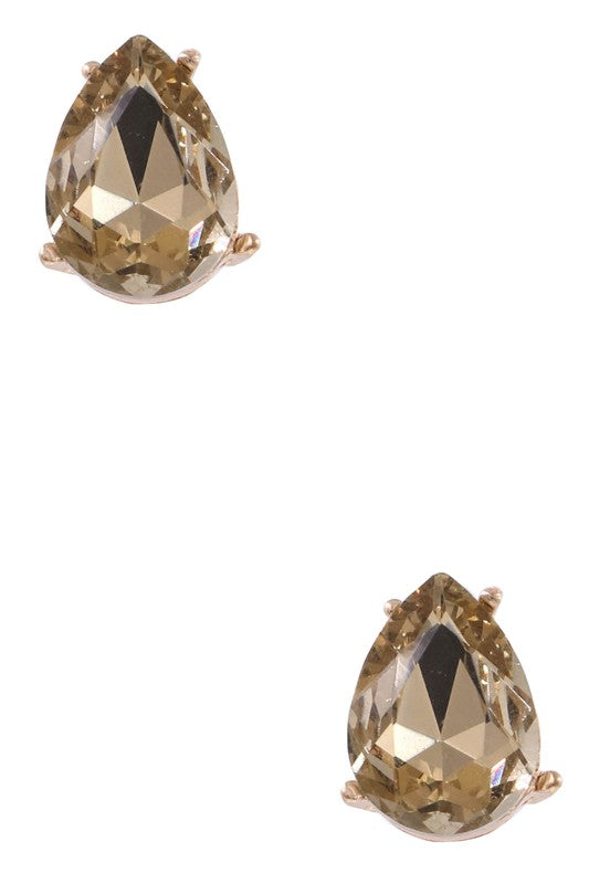 Jewel Teardrop Earrings(Topaz)