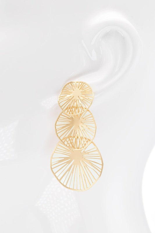 Tiered Sunburst Earrings