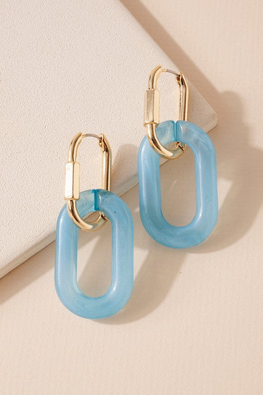 Oval Link Earrings