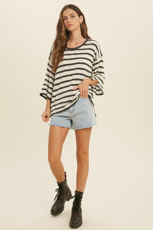 Charcoal Stripe Sweater