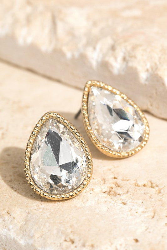 Glass Stud Earrings