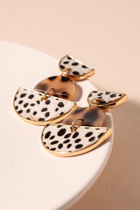Tortoise Cheetah Earrings