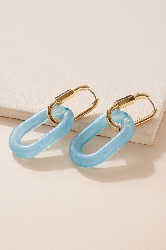 Oval Link Earrings