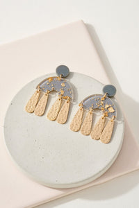 Grey Chandelier Earrings