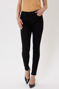 Black High Rise Ankle Skinny Jeans (Final Sale)