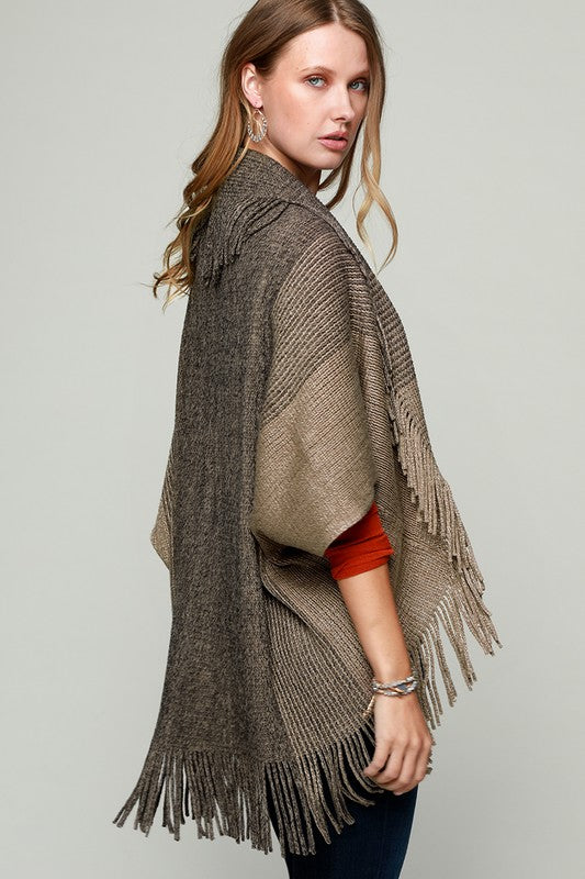 Taupe Cocoon Cardigan- T919