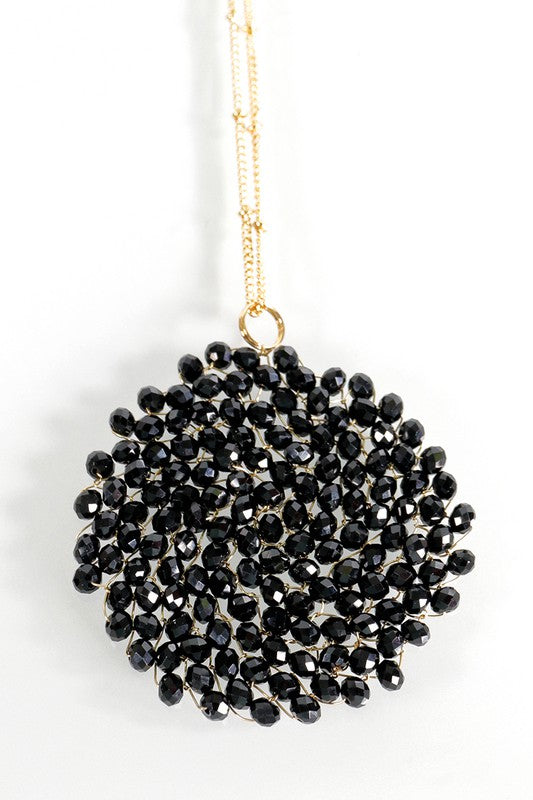 Black Starburst Necklace